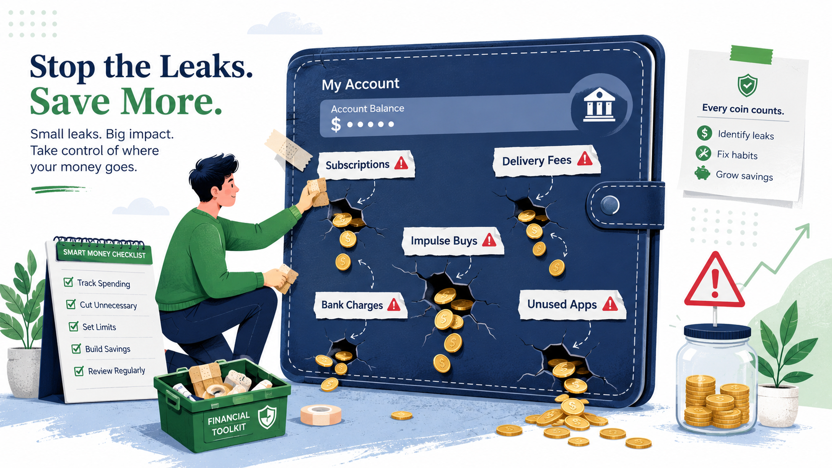 Small Money Leaks That Quietly Drain Your Monthly Budget